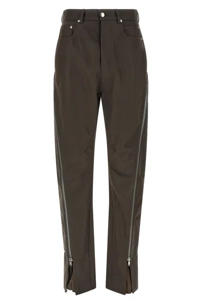 Rick Owens Bolan Banana Trousers Belt Loops Pockets In Brown