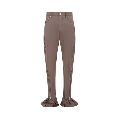 Pre-owned Rick Owens Bolan Banana Zip Pants 'dust' | Brown | Men's Size 36
