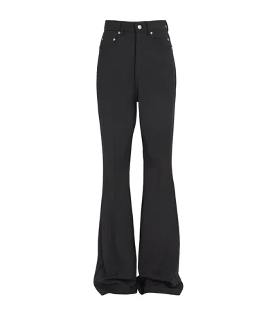 Rick Owens Bolan Bootcut Jeans In Black