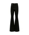 Rick Owens Bootcut Denim Pants For Women In Black