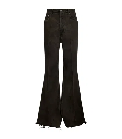 Rick Owens Bolan Bootcut Jeans In Brown