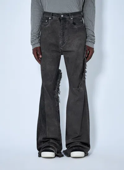 Rick Owens Bolan Bootcut Jeans In Grey