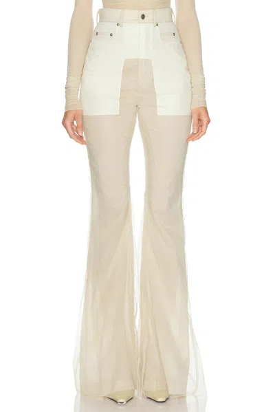Rick Owens Bolan Bootcut Leg In Nude