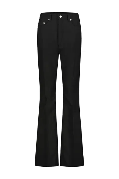 Rick Owens Bolan Bootcut Pant In Wool In Black