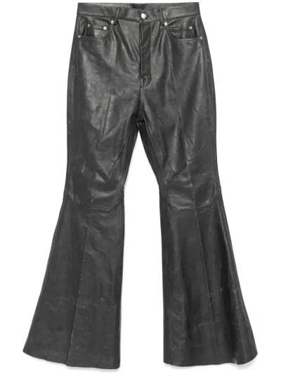 Rick Owens Bolan Bootcut Trousers In Black