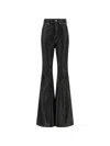 Rick Owens Bolan Stretch Denim Bootcut Jeans In Black