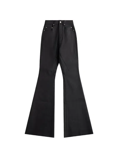 Rick Owens Bolan Bootcut Trousers In Black