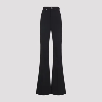 Rick Owens Bolan Bootcut Wool Pant In Black