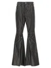 Rick Owens Cargo Trousers With Flared Legs And Zip Accents In Black