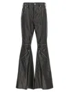 Rick Owens Cargo Trousers With Flared Legs And Zip Accents In Black
