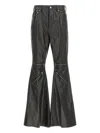 Rick Owens Cargo Trousers With Flared Legs And Zip Accents In Black