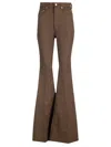 Rick Owens Bolan Bootcut Jeans In Brown