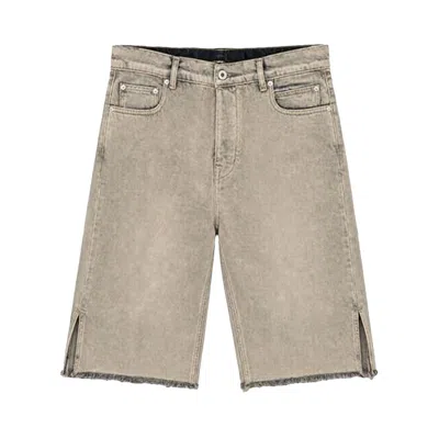 Pre-owned Rick Owens Bolan Cutoffs Denim Pants 'mineral' | Tan | Men's Size 34