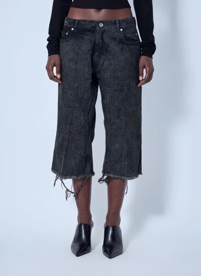 Rick Owens Bolan Cutoffs In Black