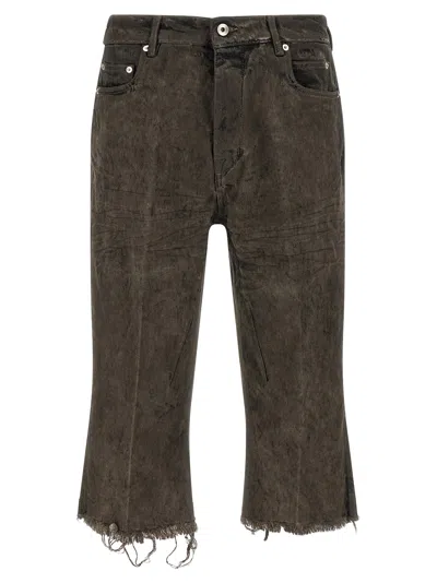 Rick Owens Bolan Cutoffs Short Trousers In Gray