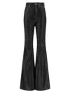 Rick Owens Bolan Stretch Denim Bootcut Jeans In Black