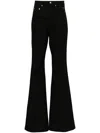 Rick Owens Bias Bootcut Flared Denim Jeans In Black