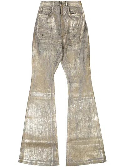 Rick Owens Bolan Trousers In Gold