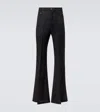 Rick Owens Bolan Bootcut Belt Loop Five Pocket Trousers In Black