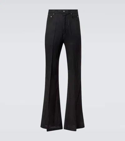 RICK OWENS BOLAN TWILL BOOTCUT PANTS