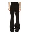 Rick Owens Bolan Virgin Wool Bootcut Trousers In Black