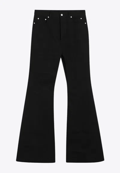 RICK OWENS BOLANS FLARED PANTS
