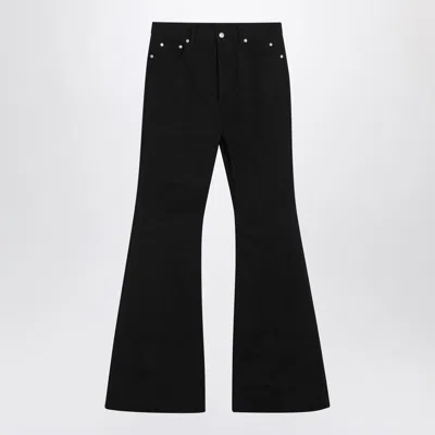 Rick Owens Bolans Flared Trousers In Animal Print