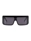 Rick Owens Bold Rectangular Frame Sunglasses In Pink