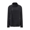 Rick Owens Anthem Jacket With Rounded Funnel Neck And Off-centre Zipper