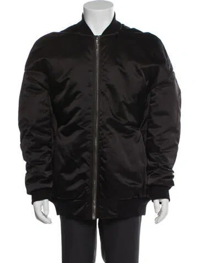 Pre-owned Rick Owens Bomber Jacket In Black