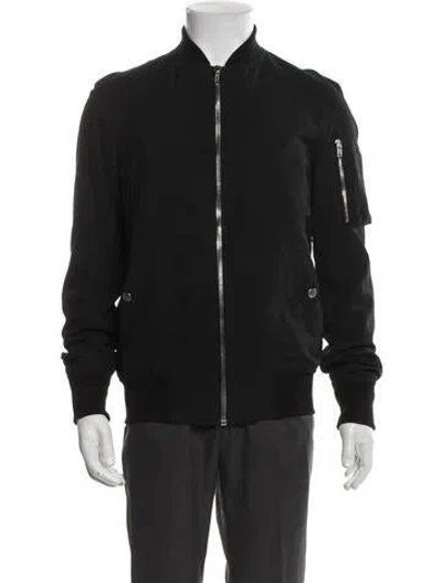 Pre-owned Rick Owens Bomber Jacket In Black
