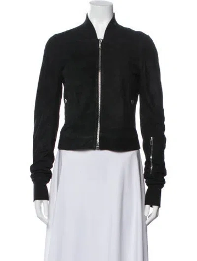Pre-owned Rick Owens Bomber Jacket In Black