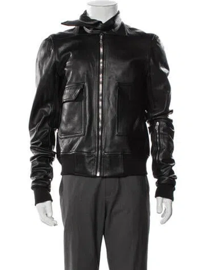 Pre-owned Rick Owens Bomber Jacket In Black