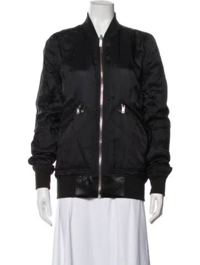 Pre-owned Rick Owens Bomber Jacket In Black