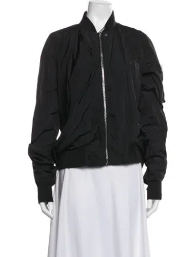 Pre-owned Rick Owens Bomber Jacket In Black