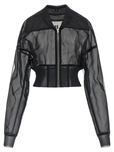 Rick Owens Bomber Jacket In Black