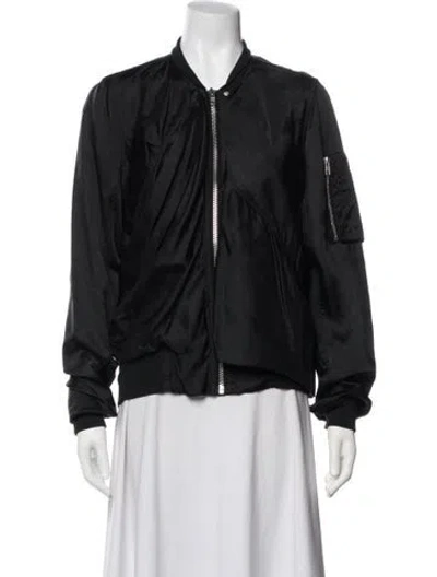 Pre-owned Rick Owens Bomber Jacket In Black