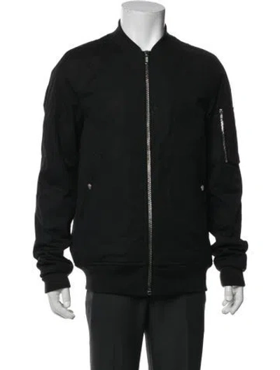 Pre-owned Rick Owens Bomber Jacket In Black