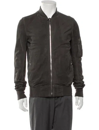 Pre-owned Rick Owens Bomber Jacket In Brown