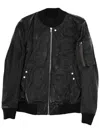 Rick Owens Black Solid Bomber Jacket In Black