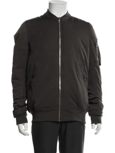 Pre-owned Rick Owens Bomber Jacket In Green