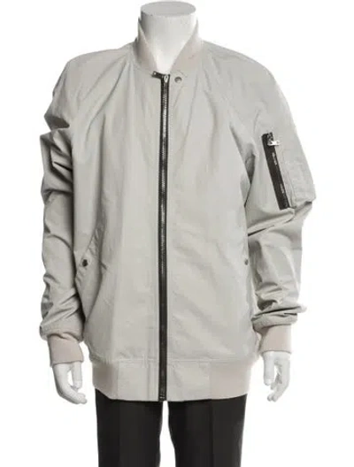 Pre-owned Rick Owens Bomber Jacket In Neutral
