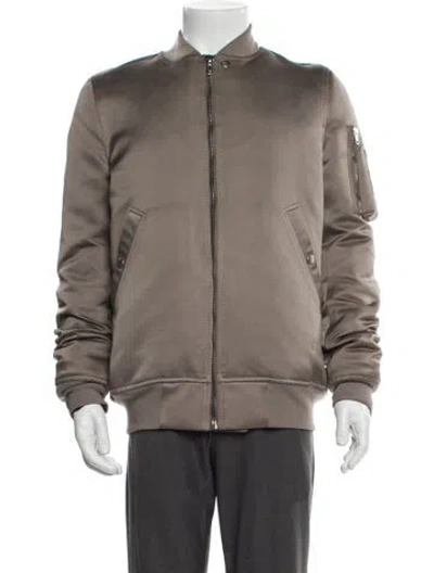 Pre-owned Rick Owens Bomber Jacket In Neutral