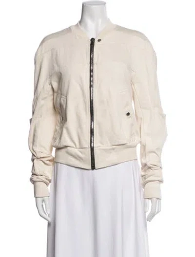 Pre-owned Rick Owens Bomber Jacket In Neutrals