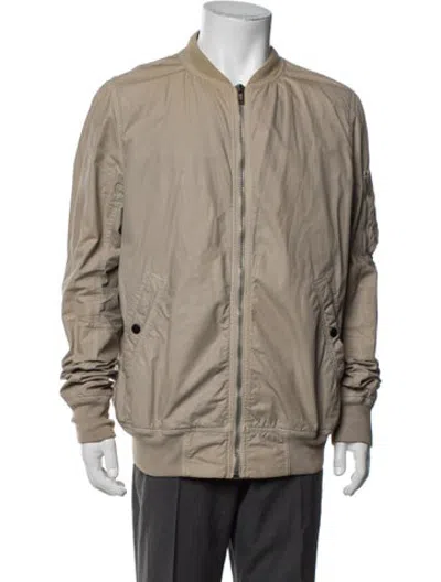 Pre-owned Rick Owens Bomber Jacket In Neutrals