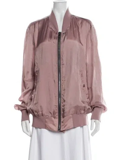 Pre-owned Rick Owens Bomber Jacket In Pink