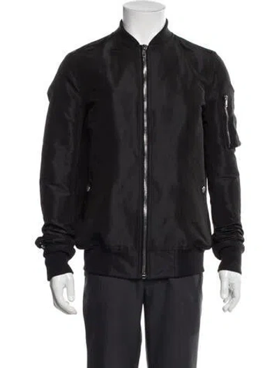 Pre-owned Rick Owens Bomber Jacket W/ Tags In Gray