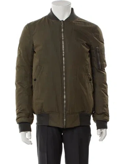 Pre-owned Rick Owens Bomber Jacket W/ Tags In Green