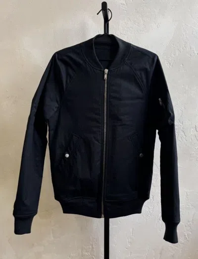 Pre-owned Rick Owens Bomber Mainline Padded Classic Jacket M1a1 In Black