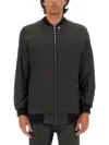 Rick Owens Bomber With Zip In Black